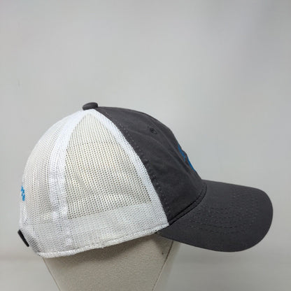 Seaside Vets Paw Strapback Mesh Back Trucker Hat Gray OSFM Embroidered