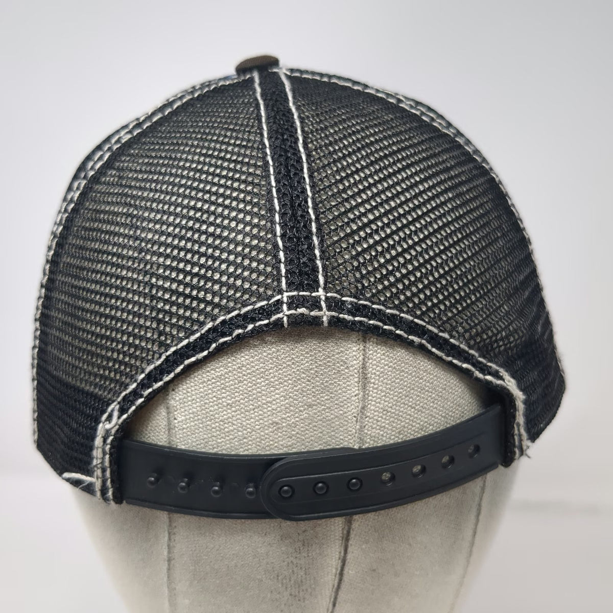 Billabong Trucker Hat Blue OSFM Sea Ya Photo Print Mesh Snapback Contrast Hat