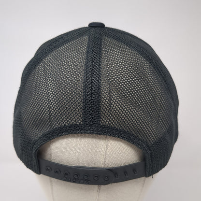 Fusion Snapback Mesh Back Trucker Hat Black One Size Pacific Headwear