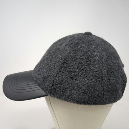 Lands' End Baseball Cap Gray One Size Textured Crown Black Brim Adjustable Hat