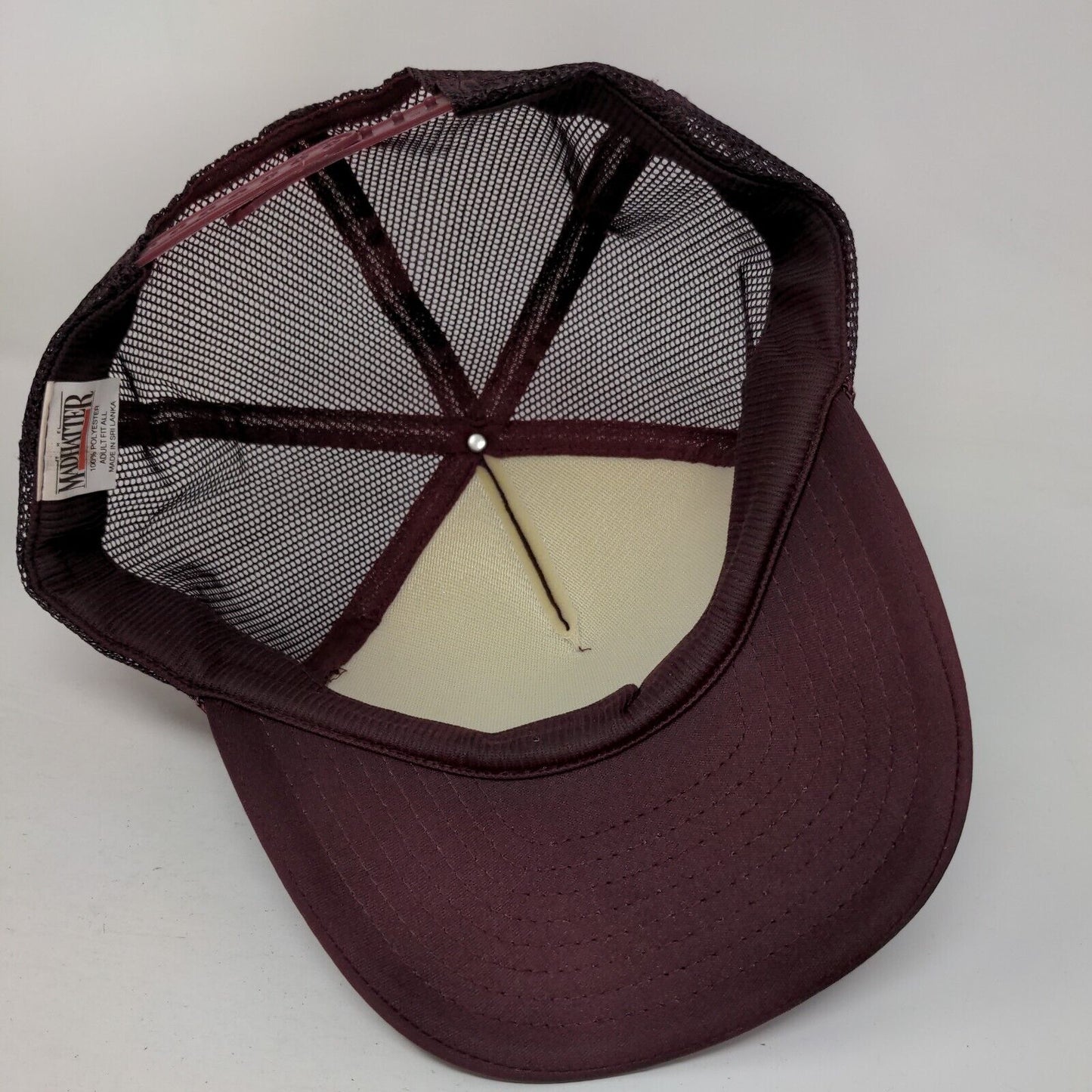 Bradis Guns Snapback Mesh Back Rope Trucker Hat Red Adult Fit All Adjustable