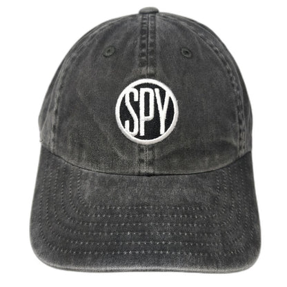 American Needle Baseball Cap Gray One Size SPY Logo Slideback Washed Cotton Hat