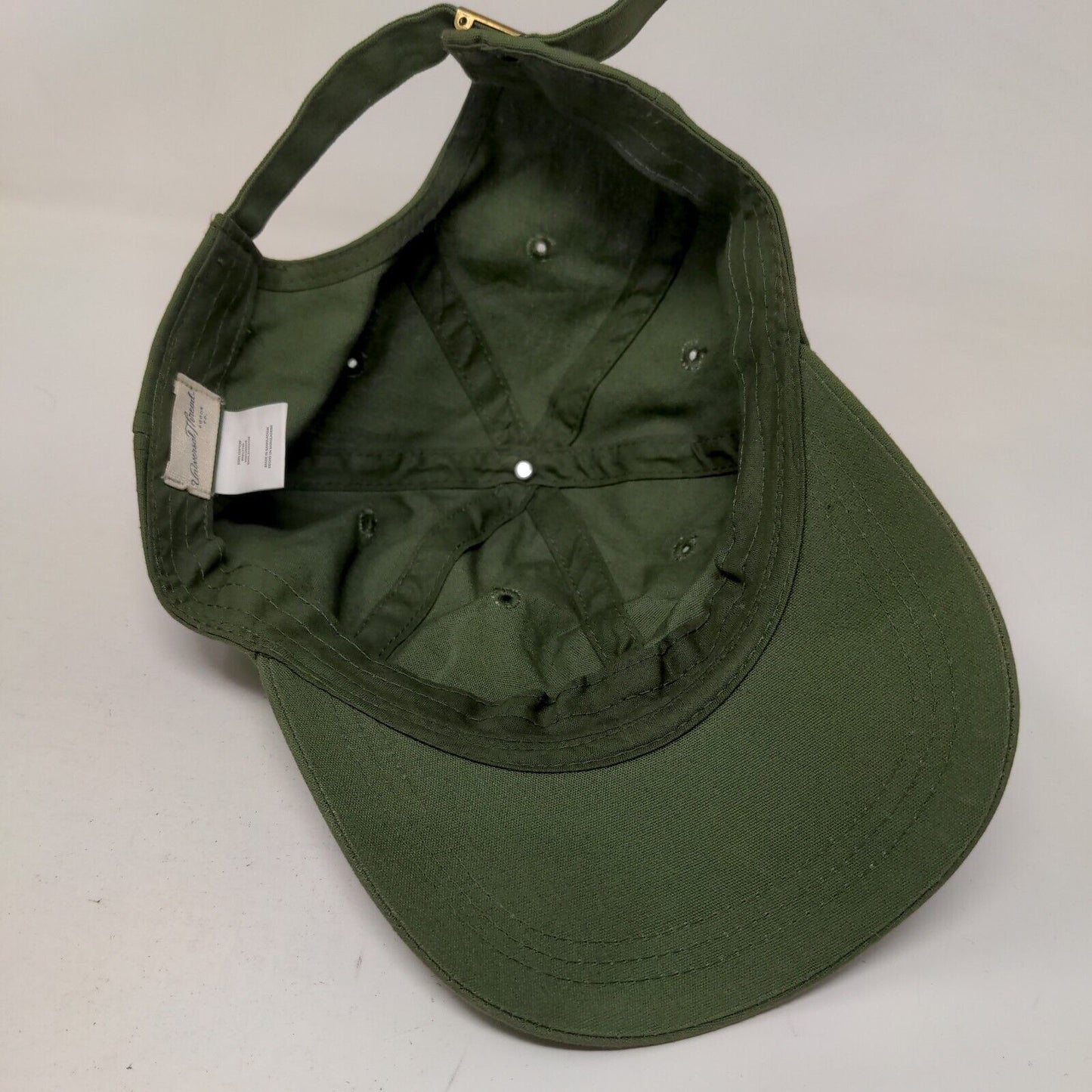 Universal Thread Slideback Hat Green One Size Adjustable 6 Panel Blank
