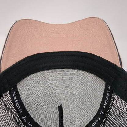 Mountains Snapback Mesh Back Trucker Hat Multi One Size Colorblock