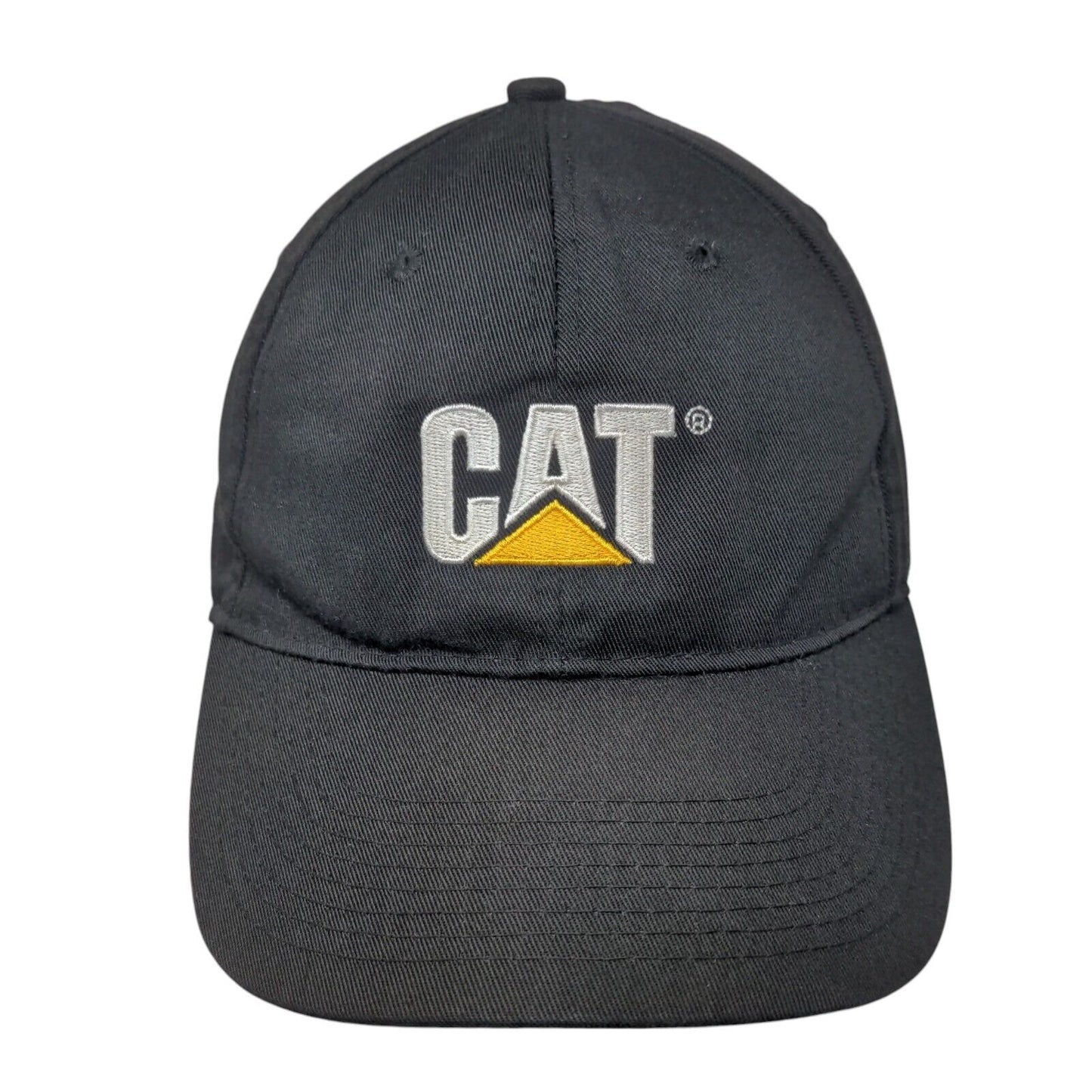 CAT Slideback Hat Black One Size Adjustable Embroidered Vent Holes