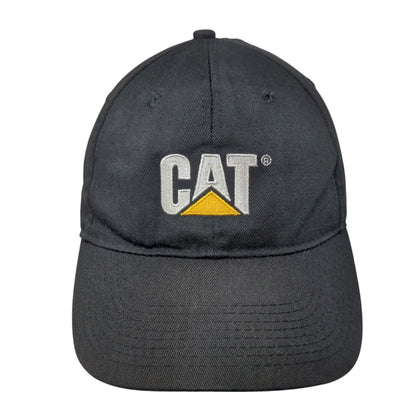 CAT Slideback Hat Black One Size Adjustable Embroidered Vent Holes