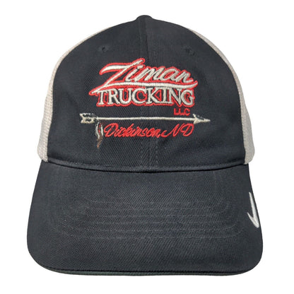 Ziman Trucking LLC Dickinson Nd Fitted Trucker Hat Black OS Flexfit Nike Golf