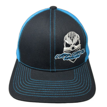 Pacific Headwear Trucker Hat Black Blue One Size Bowfishing Store Mesh Snapback