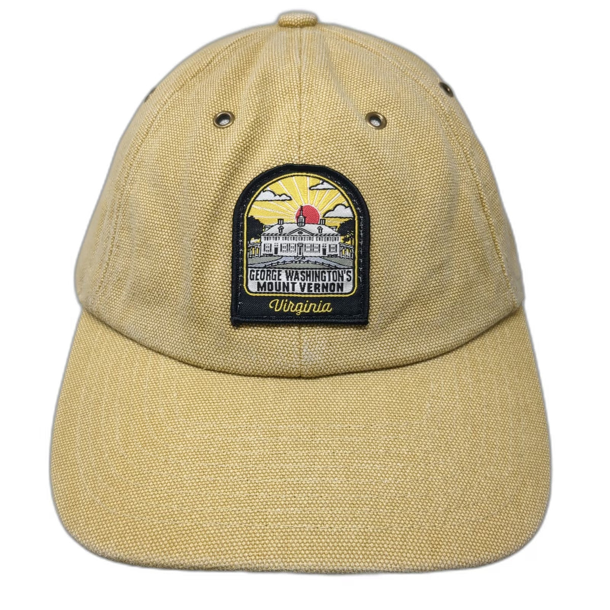 TechStyles Baseball Cap Beige One Size Mount Vernon Virginia Hat Slideback