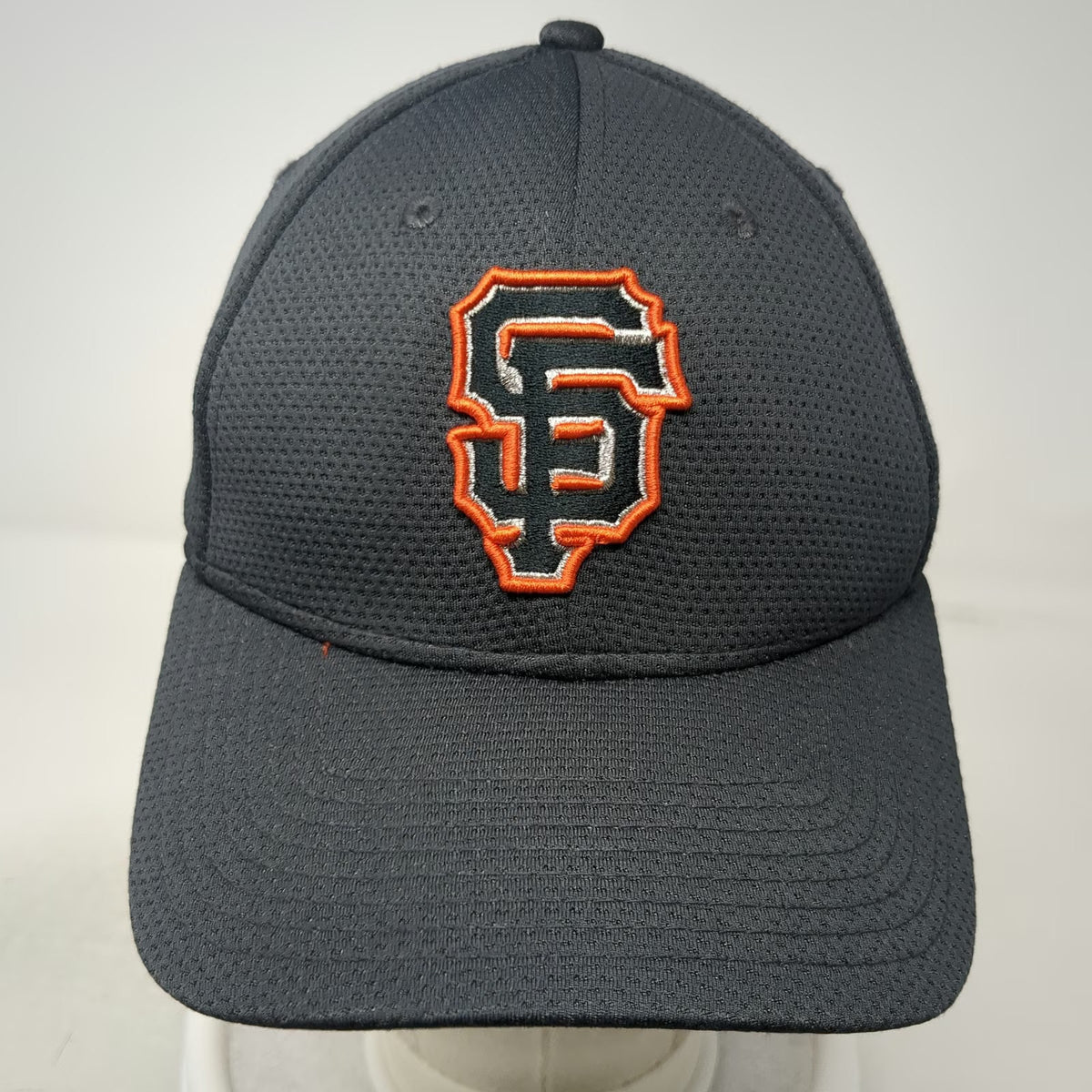 New Era MLB San Francisco Giants Baseball Cap Gray Orange M 39THIRTY Stretch
