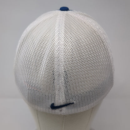 Wagstaff Crane Service Fitted Mesh Back Trucker Hat Blue Large Nike
