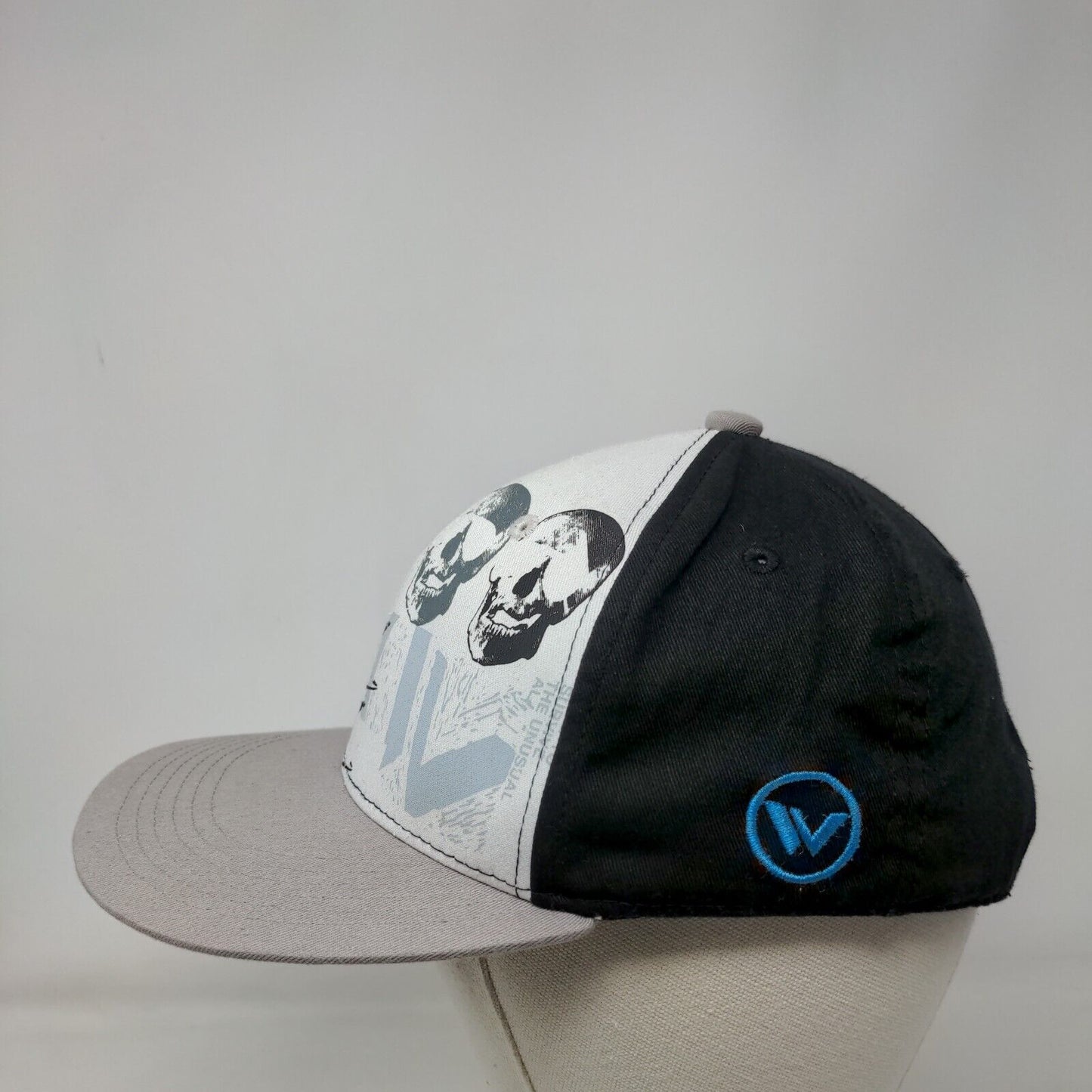 Skull Snapback Hat Multi Youth Adjustable Palm Tree Colorblock