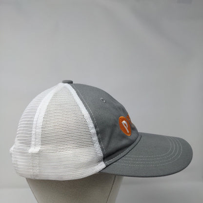 Peppershock Media Snapback Trucker Hat Gray OS Mesh Back Port Authority Cotton