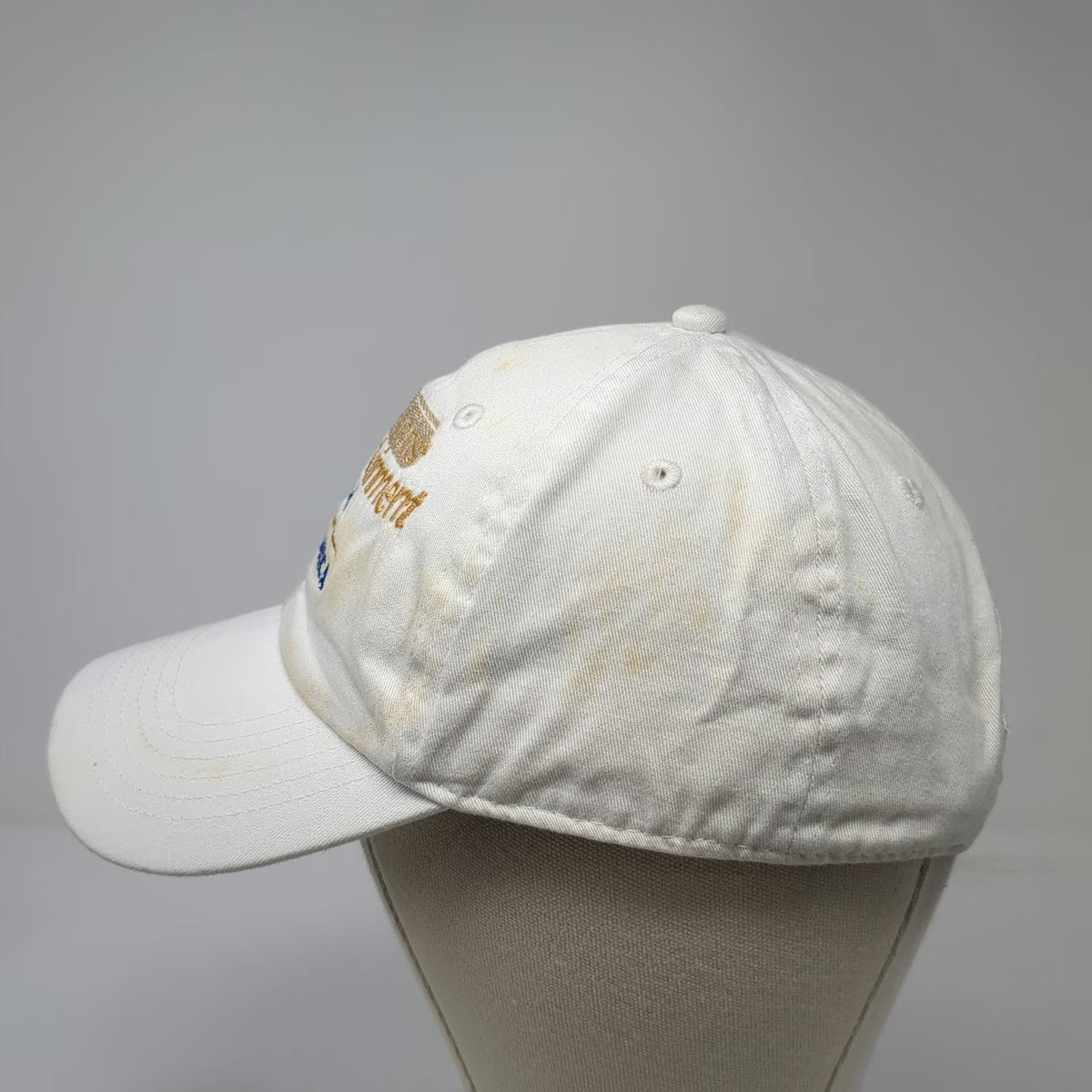 White Baseball Cap One Size Secrets Entertainment Team Jamaica Hat Slideback