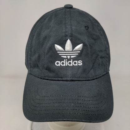 Adidas Slideback Hat Black OSFM Embroidered Trefoil Adjustable 6 Panel