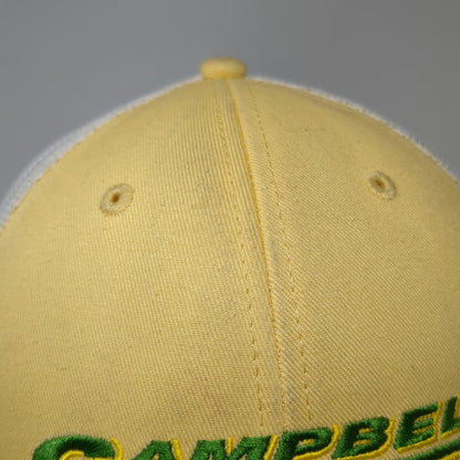 John Deere Trucker Hat Yellow White One Size Campbell Tractor Co Mesh Snapback