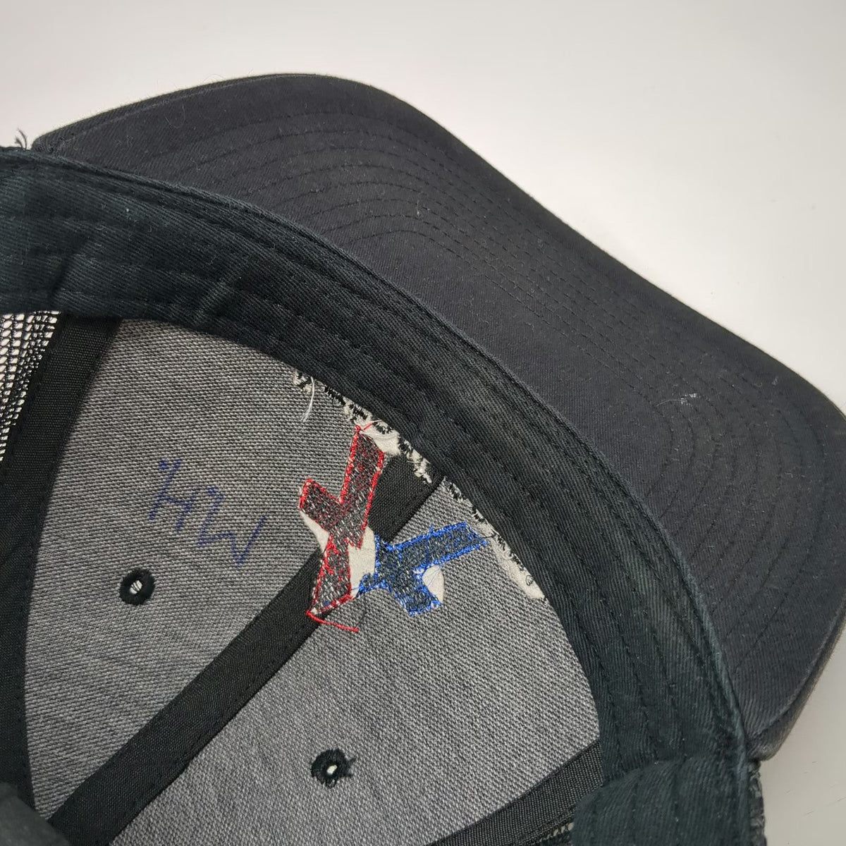 Richardson Trucker Hat Black Size Small AztecEnergy Mesh Snapback Logo Work