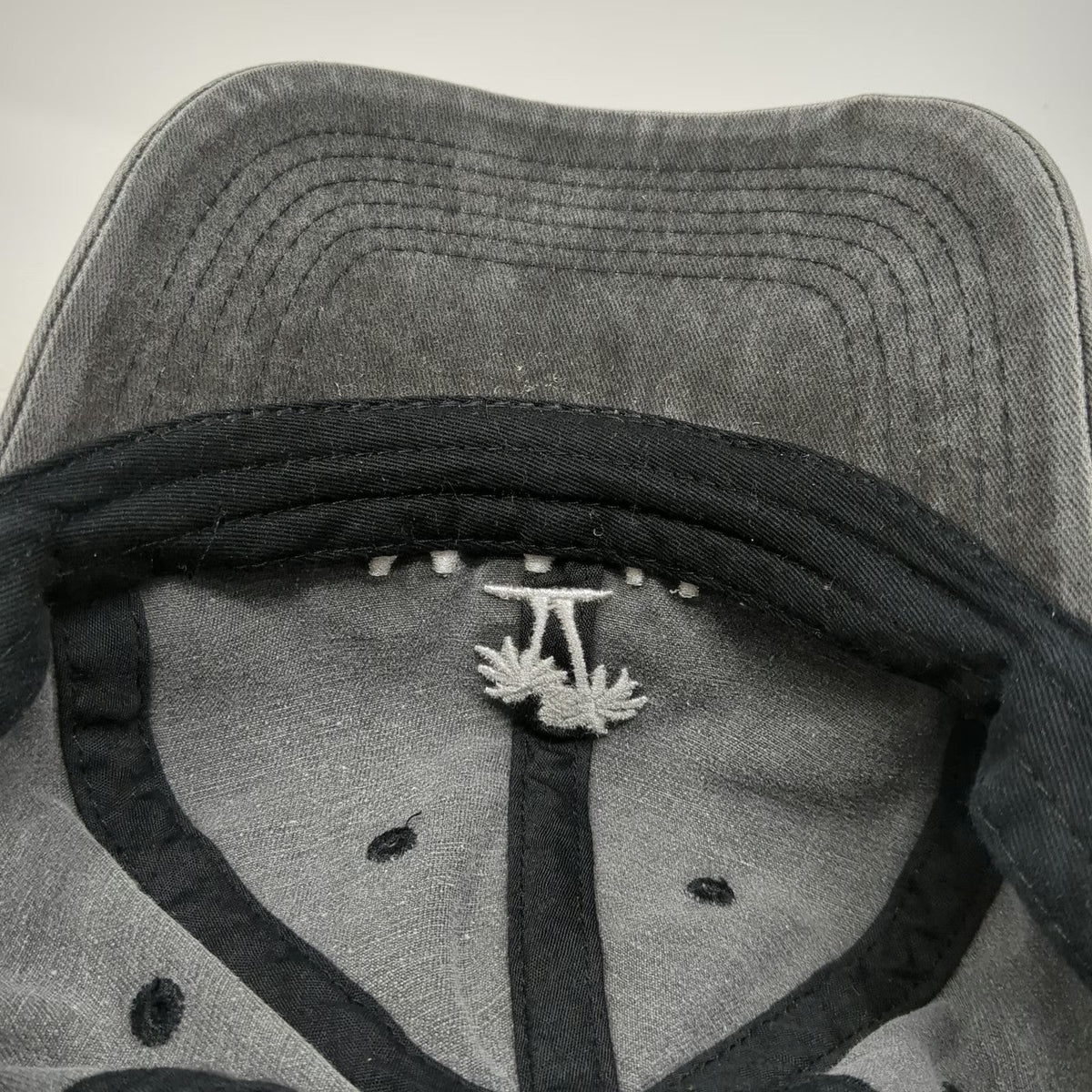 Ace Cap Inc Maui Palm Tree Gray One Size Baseball Cap Hat Embroidered Slideback