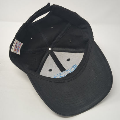 Outlander Sport Strapback Hat Black One Size Adjustable 6 Panel Nissin