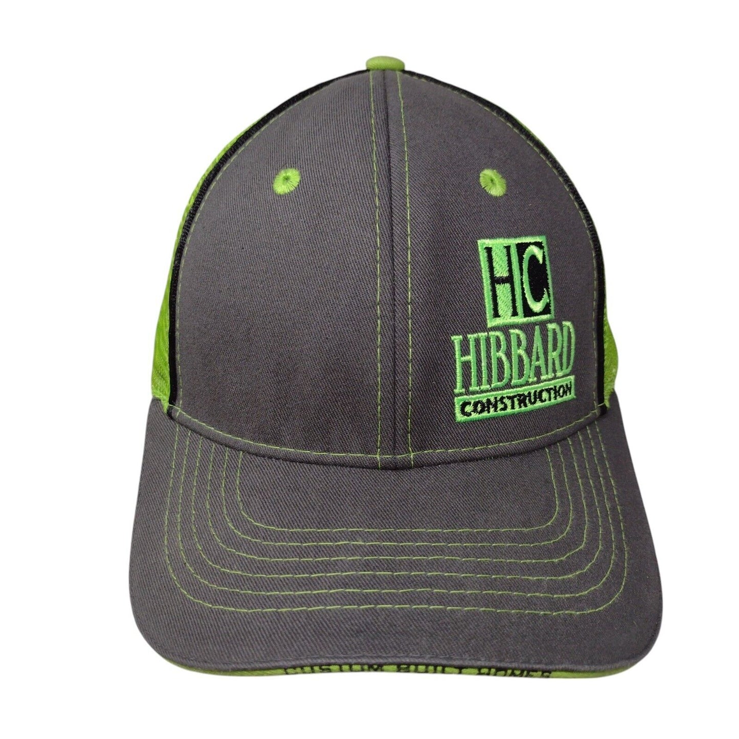 HC Hibbard Construction Strapback Trucker Hat Multi OSFA Mesh Back