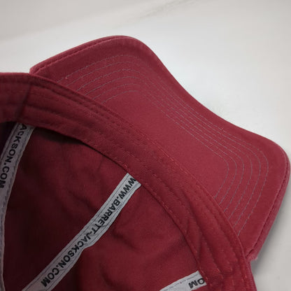Barrett-Jackson Baseball Cap Red One Size Contrast Stitching Adjustable Hat