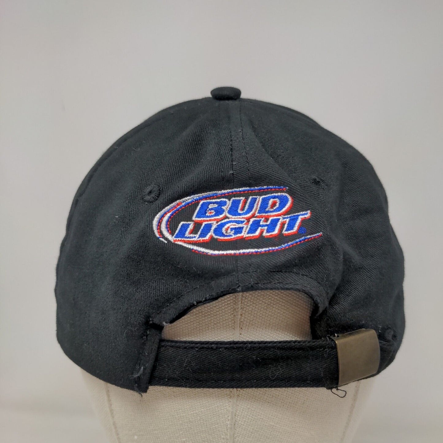 Seba Men's Slideback Hat Black Embroidered Chicago Bulls Bud Light Logos