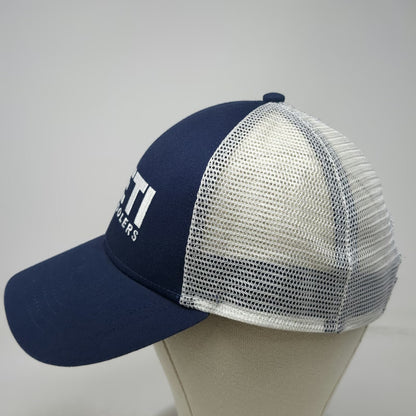 YETI Trucker Hat Blue One Size Mesh Back Snapback Built for the Wild Coolers