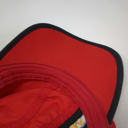 Red Baseball Cap One Size Las Vegas Marathon 2004 Mesh Strapback Blue Black Hat
