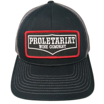 Richardson Trucker Hat Black One Size Proletariat Wine Company Mesh Snapback