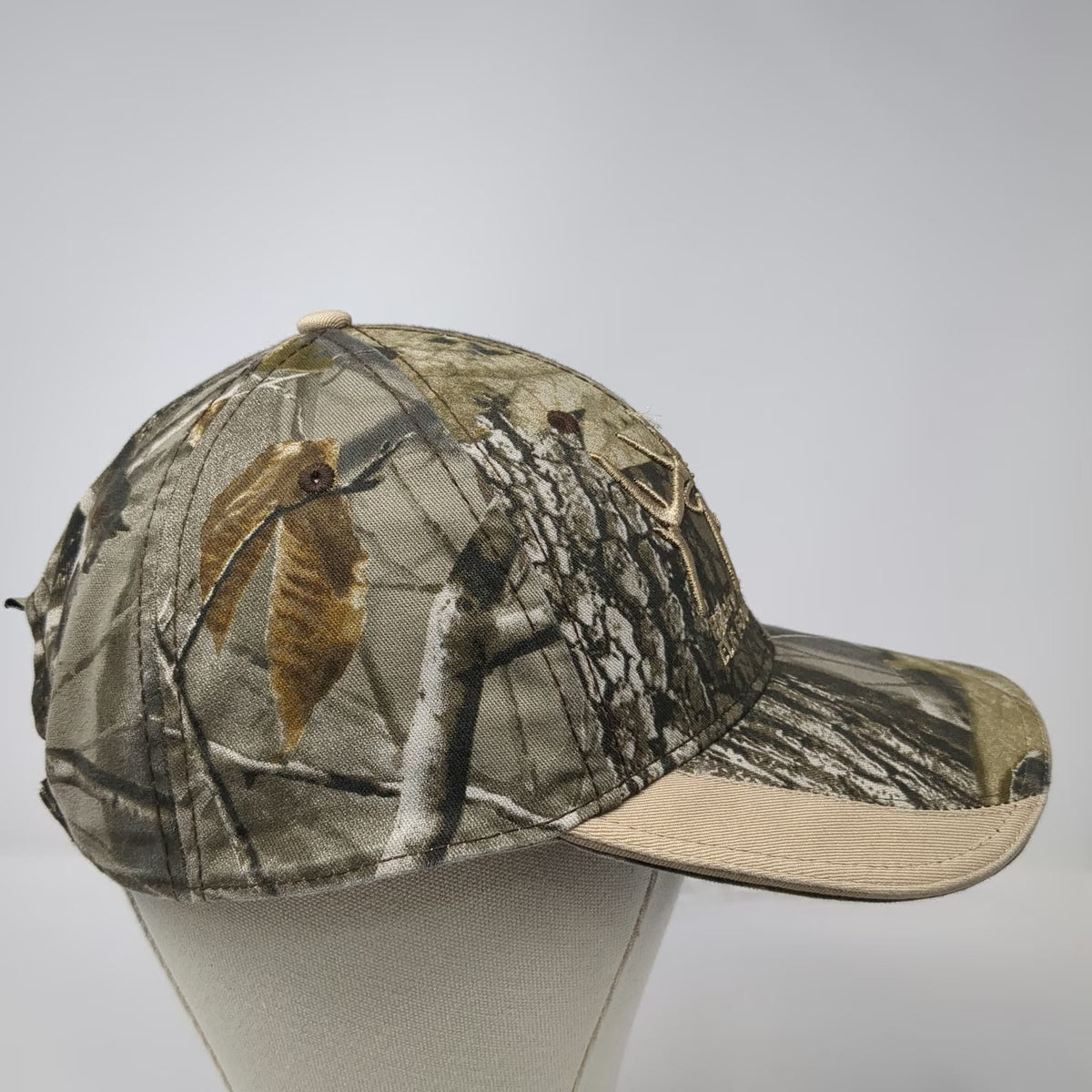Rocky Mountain Elk Foundation Baseball Cap Green One Size Camo Hunting Strapback