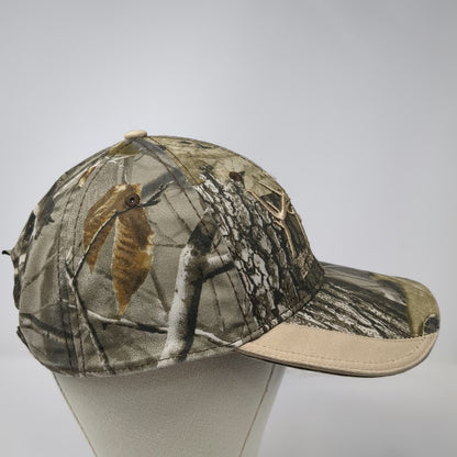 Rocky Mountain Elk Foundation Baseball Cap Green One Size Camo Hunting Strapback