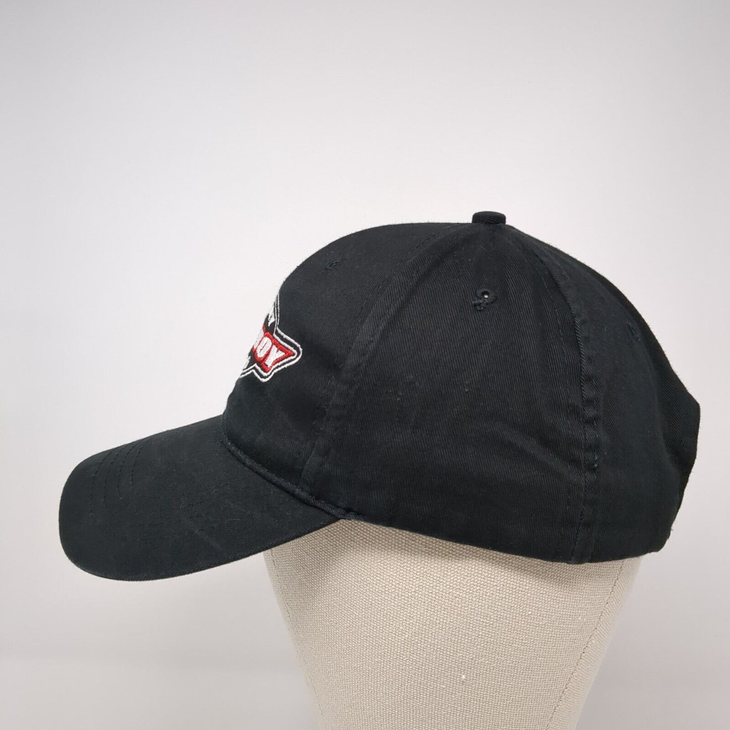 Factory Studboy Racing Strapback Hat Black OS Adjustable Embroidered Cap America