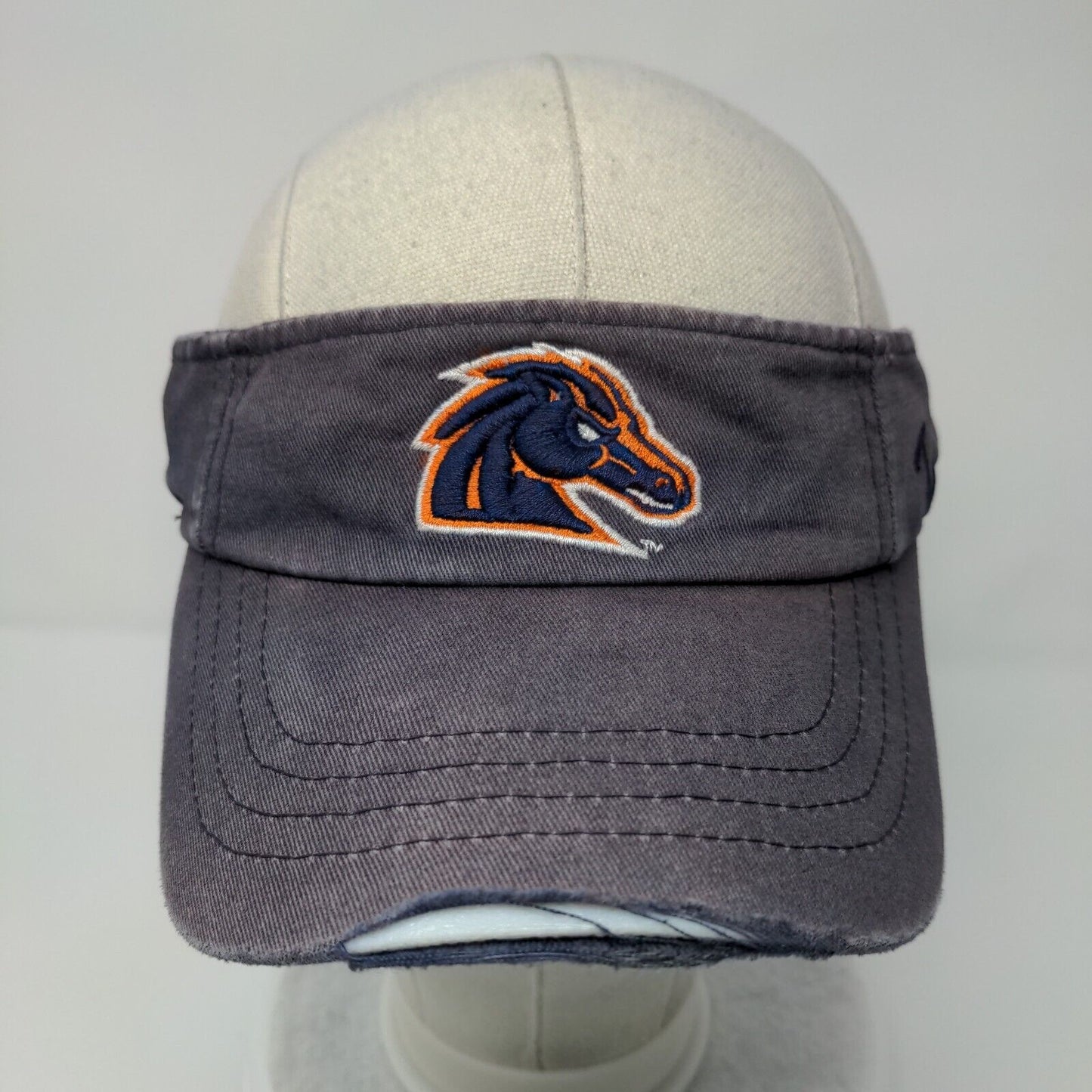 Boise State Broncos Strapback Visor Hat Blue OSFA Embroidered Zephyr NCAA