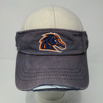 Boise State Broncos Strapback Visor Hat Blue OSFA Embroidered Zephyr NCAA