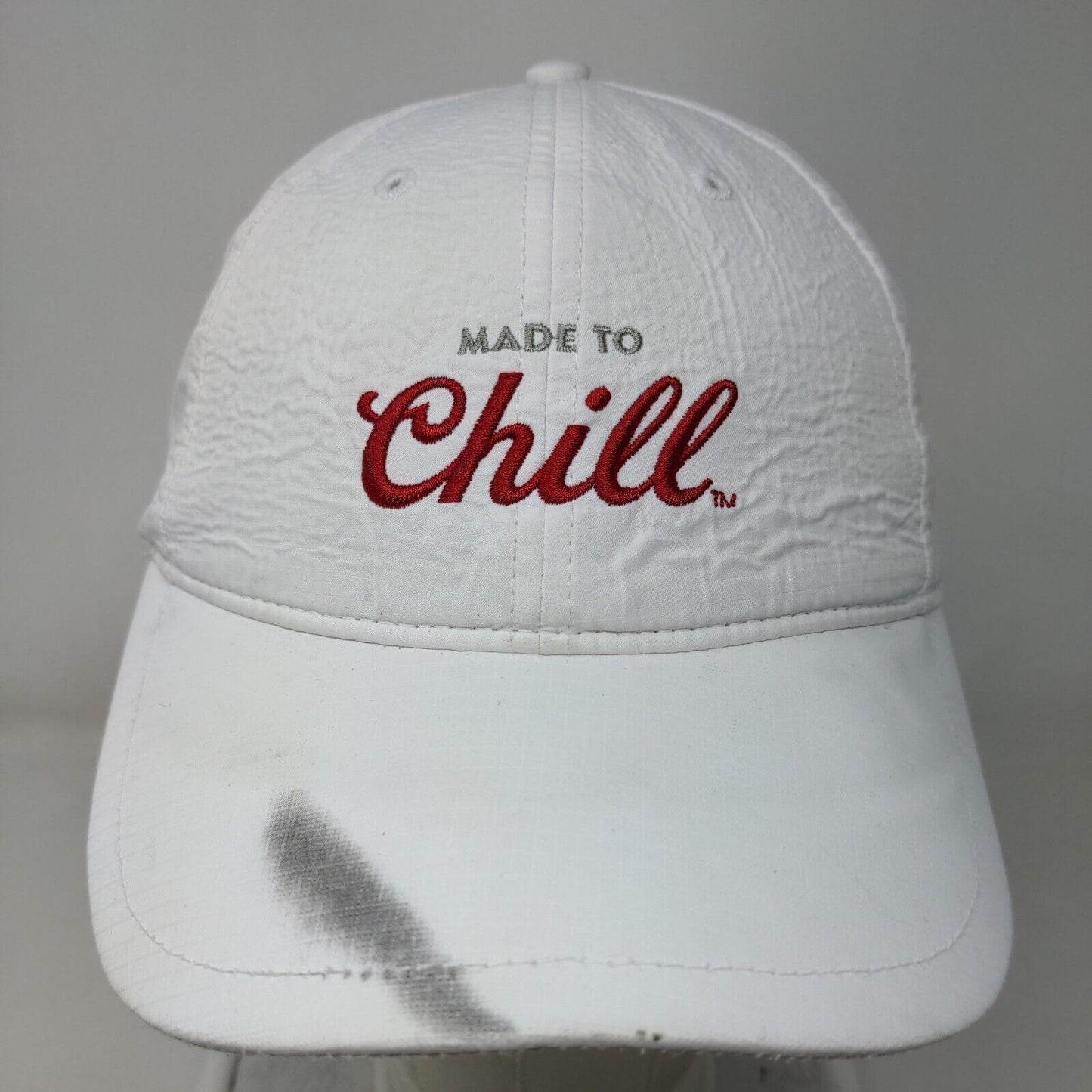 Made To Chill Coors Light Strapback Hat White One Size Adjustable Embroidered
