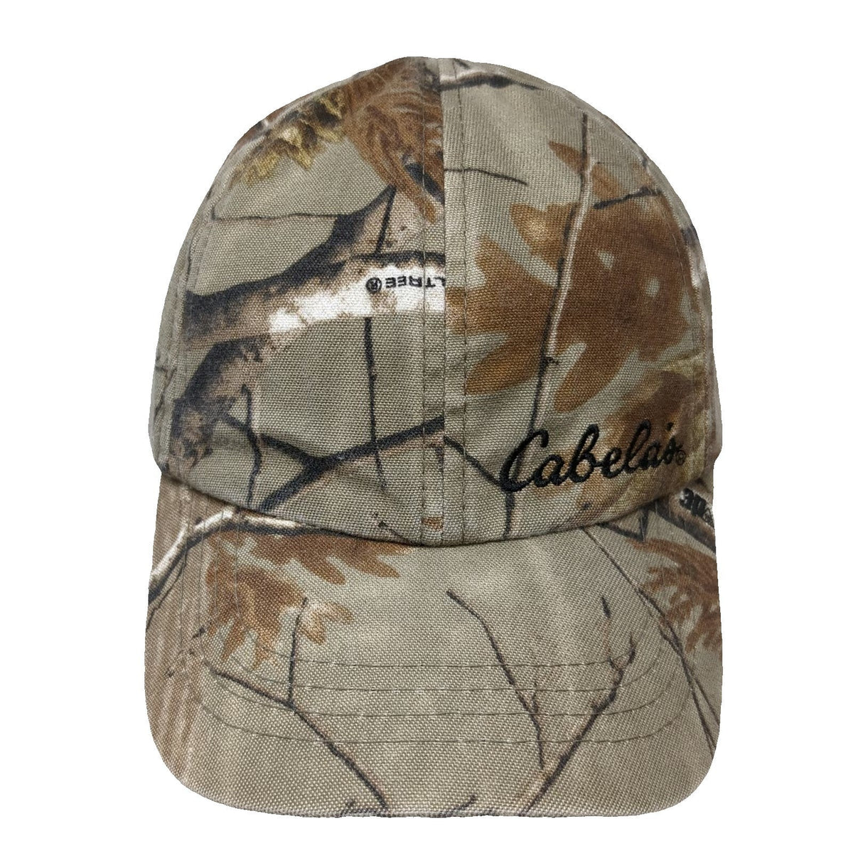 Cabelas Baseball Cap Brown Camo One Size Gore-Tex Strapback Realtree Hat