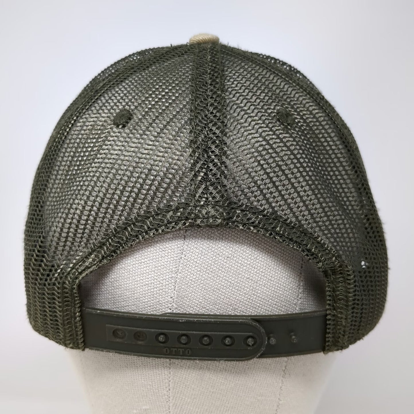 Symmetree Green Trucker Hat One Size Bigfoot American Flag Pine Tree Camo