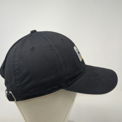 Caterpillar CAT Baseball Cap Black One Size Adjustable Cotton Slideback Hat Logo