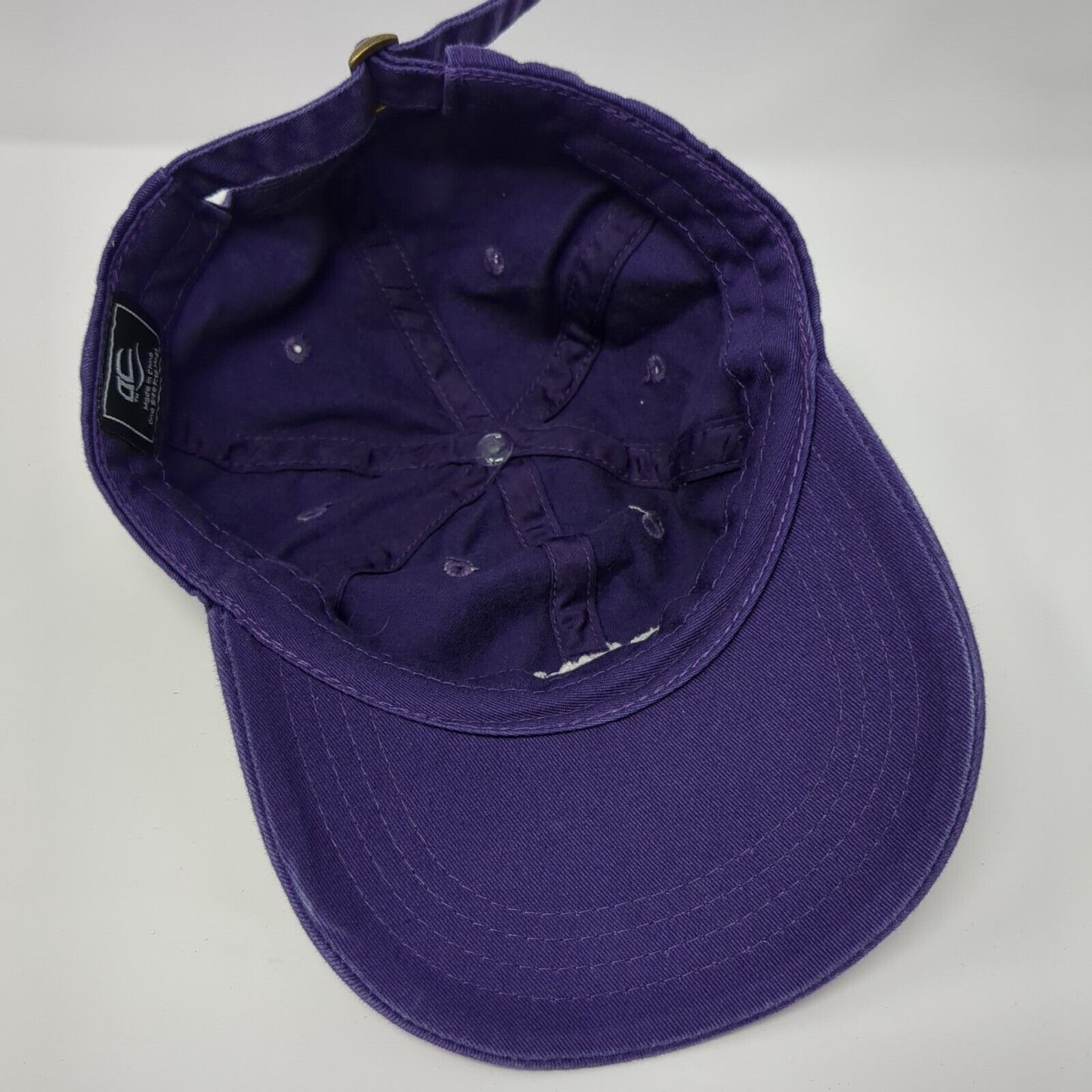 Here For The Good Times Slideback Hat Purple OSFM Adjustable Embroidered OC
