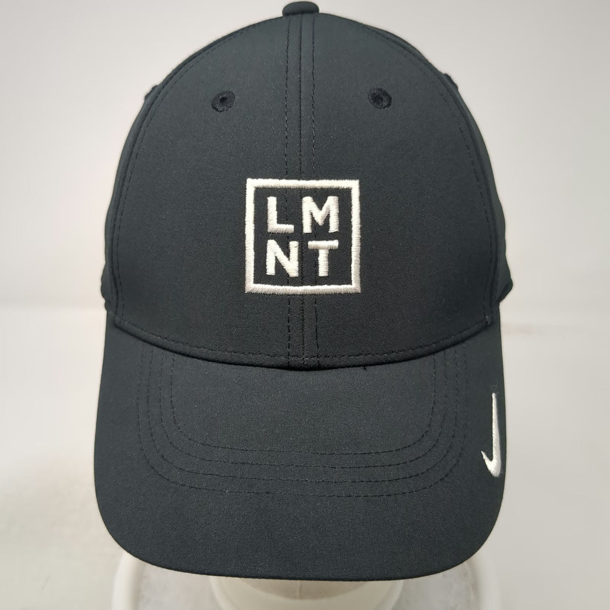 Nike Baseball Cap Black L Strapback Dri-FIT Stay Salty LMNT Golf Athletic Hat