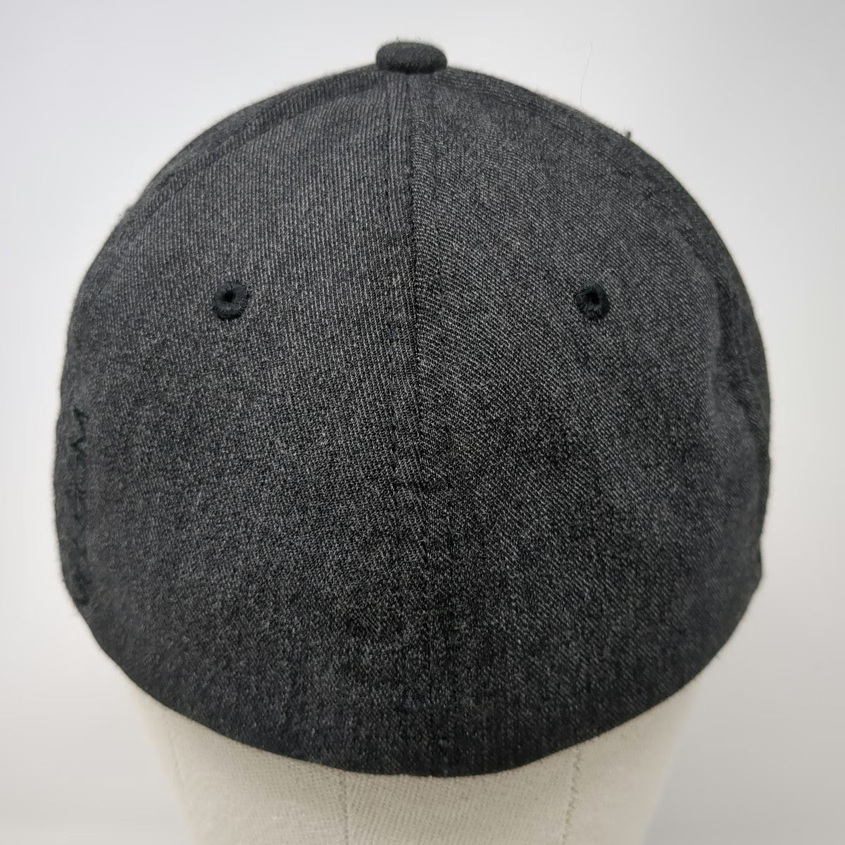 Volcom Baseball Cap Gray M Fitted Flexfit Embroidered Stone Logo Heathered Hat