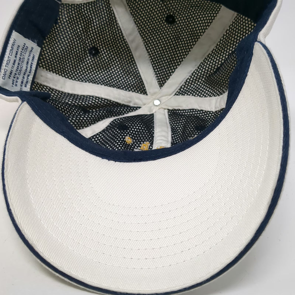 Idaho Trout Company Baseball Cap Beige One Size Embroidered Rainbow Trout Hat