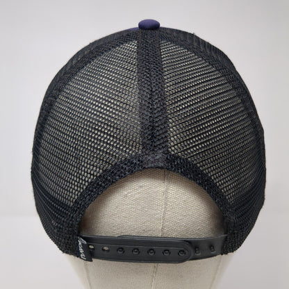 KAYU Snapback Trucker Hat Blue One Size Adjustable Embroidered Mesh Back 6 Panel