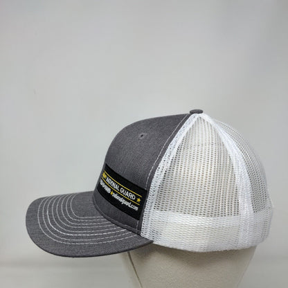 Army National Guard 1-800- Go-Guard Snapback Trucker Hat Gray OSFA Adjustable