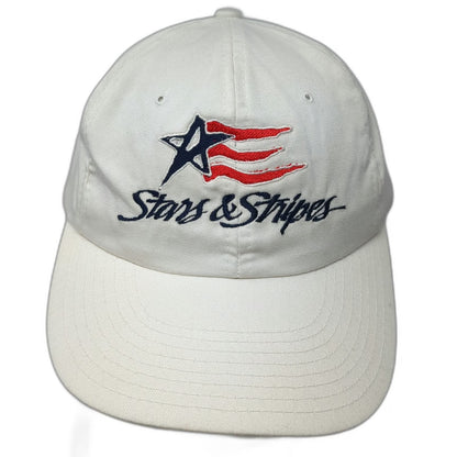 Stars & Stripes San Diego Hat White One Size Baseball Cap Blue Red Slideback