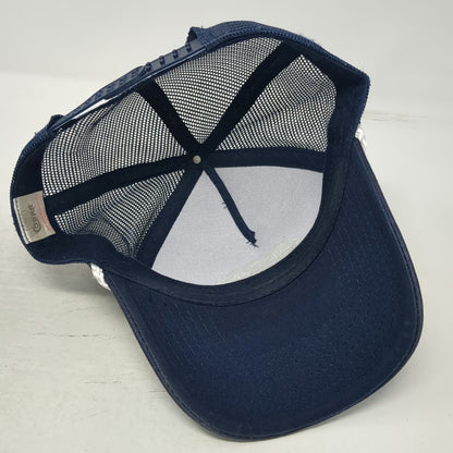 Cobra Trucker Hat Blue One Size Outside Lands Music Festival Rope Mesh Snapback