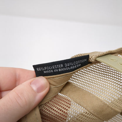 Pacific Headwear Snapback Trucker Hat Brown OSFA Mesh Back Patch