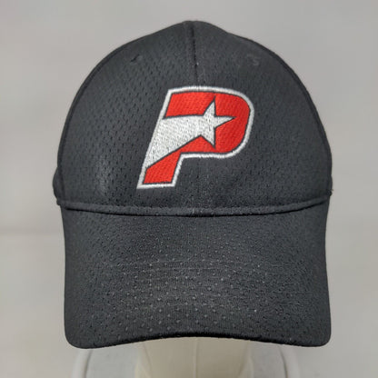 P Star Initial Fitted Hat Black AL/XL Lightweight Embroidered Augusta Sportswear