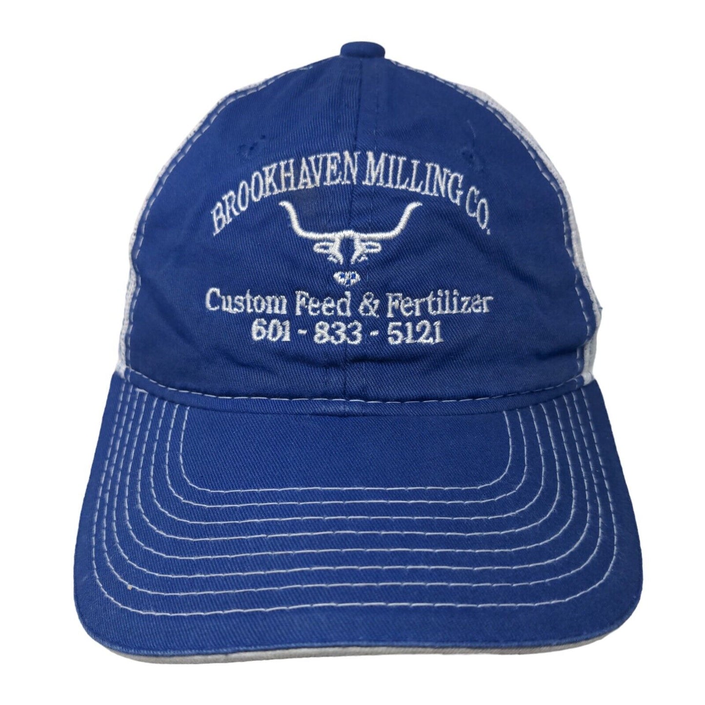Brookhaven Milling Co. Snapback Trucker Hat Multicolor OSFM Adjustable Mesh Back