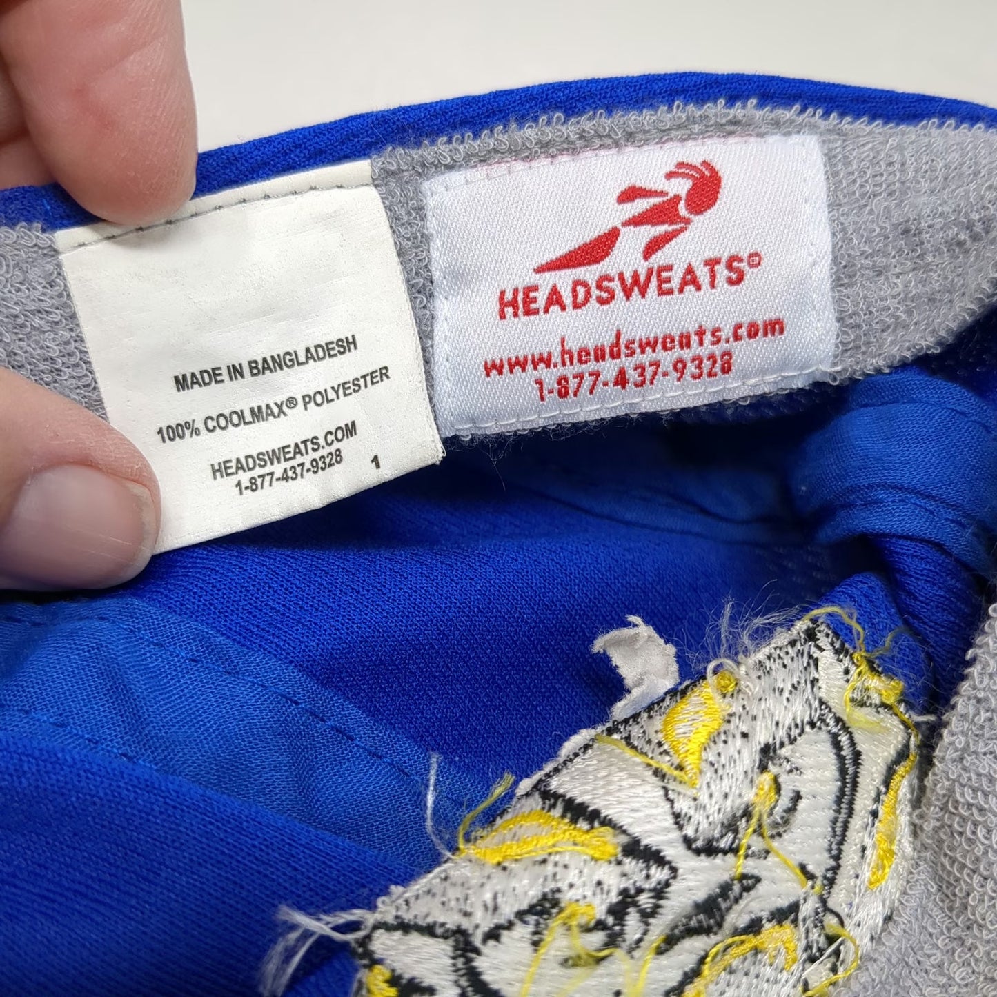 Headsweats 5 Panel Blue One Size Williamstown Badgers Hat Coolmax Polyester